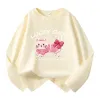 Cartoon pattern children's sweatshirt for autumn and winter, baby warm top, children's wear, casual and sporty children's sweatshirt, trendy style details Picture